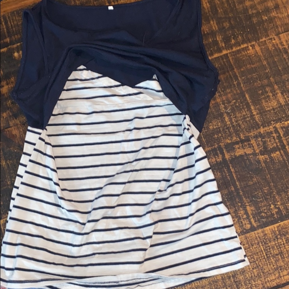 Navy nursing shirt large
